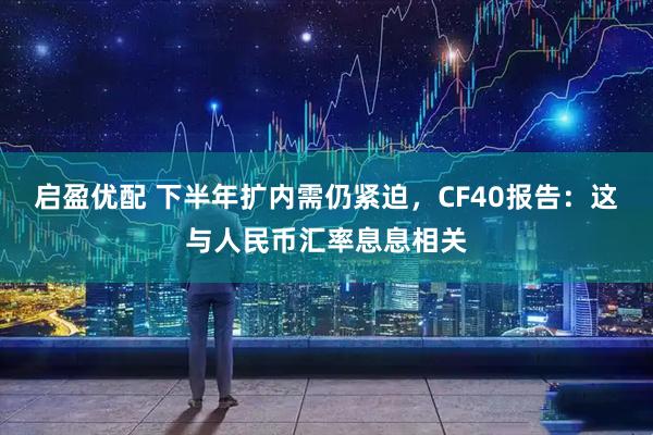 启盈优配 下半年扩内需仍紧迫，CF40报告：这与人民币汇率息息相关